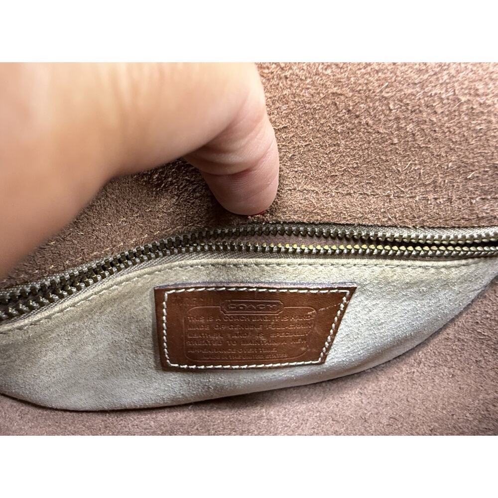 VTG 90’s Coach Cassidy Mini Crossbody Brown Gold Hardware USA Dakota Saddle Rare - Picture 12 of 12